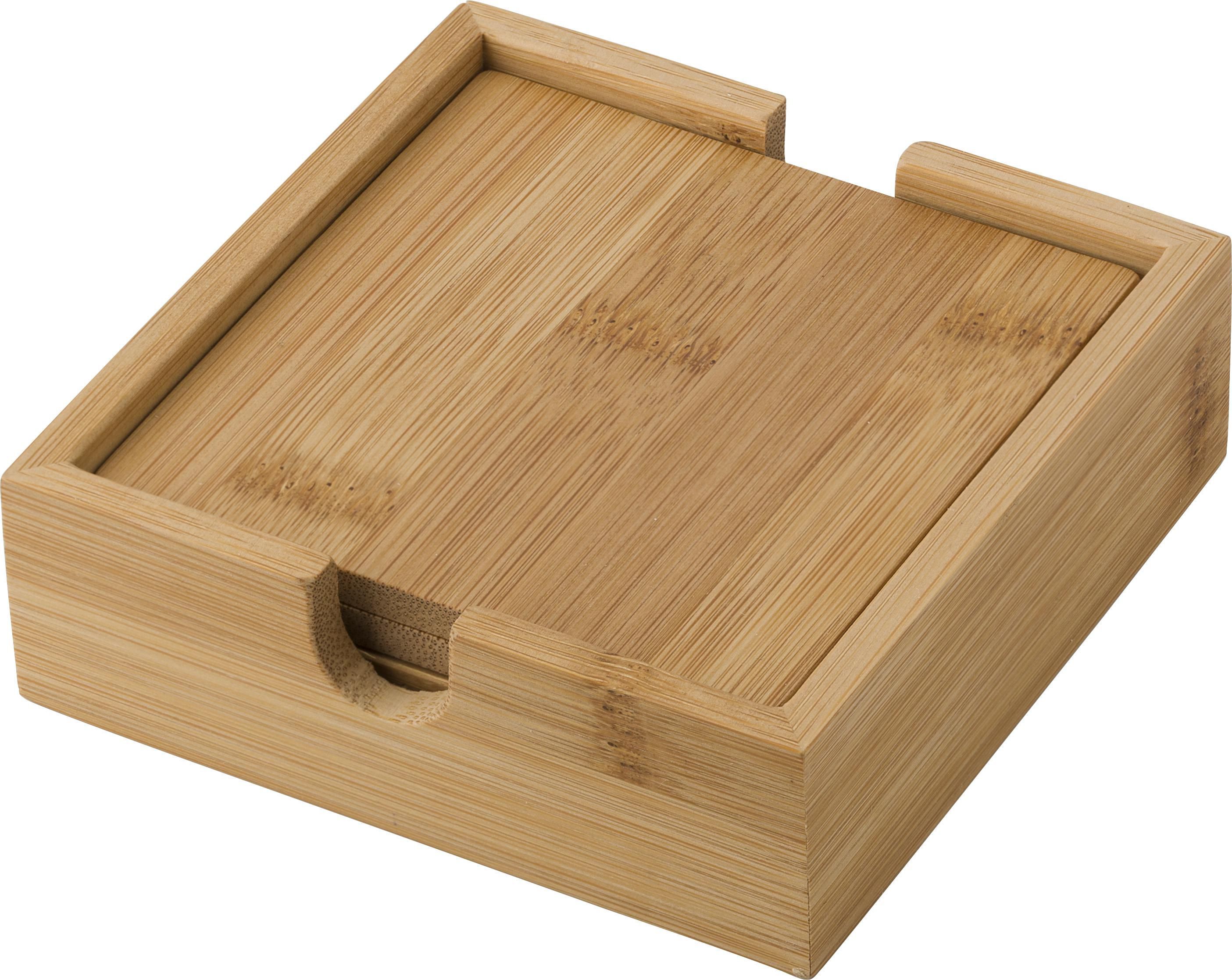 Set sottobicchieri di bamboo Archer