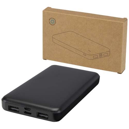 Power bank da 10.000 mAh e 10 W in plastica riciclata Intan