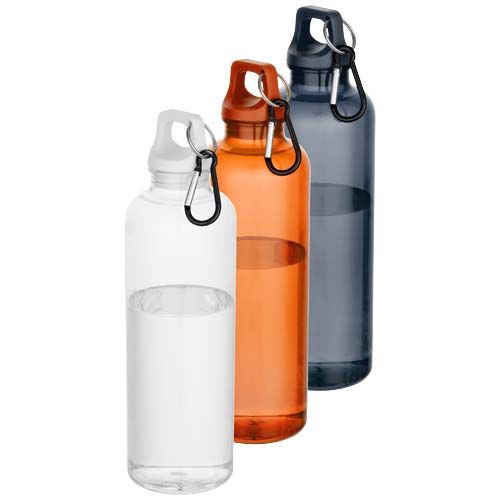 Borraccia in plastica riciclata certificata RCS da 750 ml con moschettone Oregon