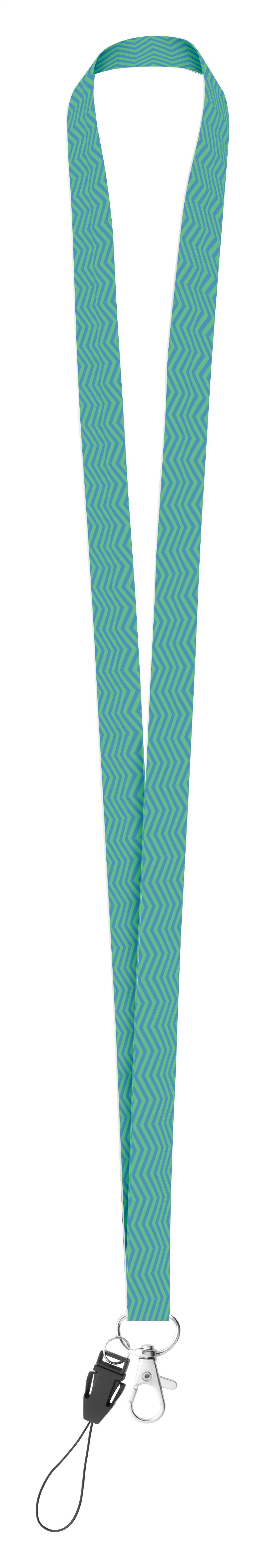 Lanyard in poliestere da 15mm con cordino per cellulare