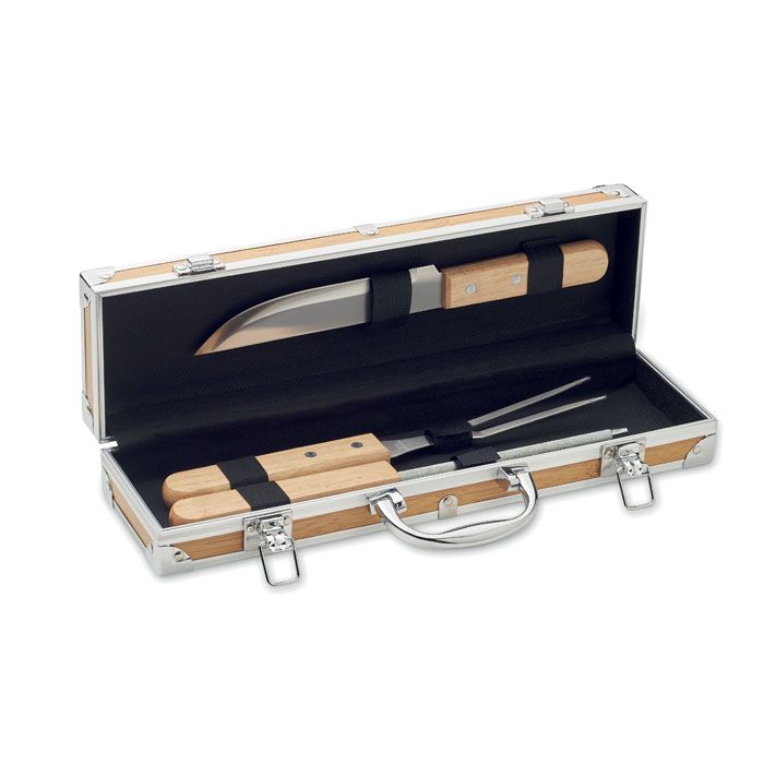 TOOLDERA. Attrezzi da barbecue in acciaio in