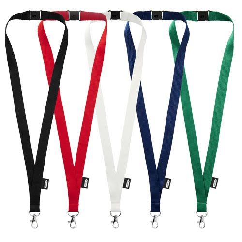 Lanyard Tom in PET riciclato con sgancio di sicurezza