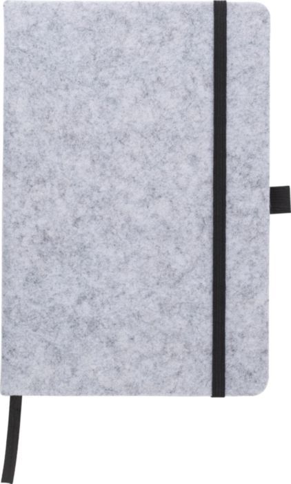 Taccuino formato +/- A5 in feltro rPET Harper