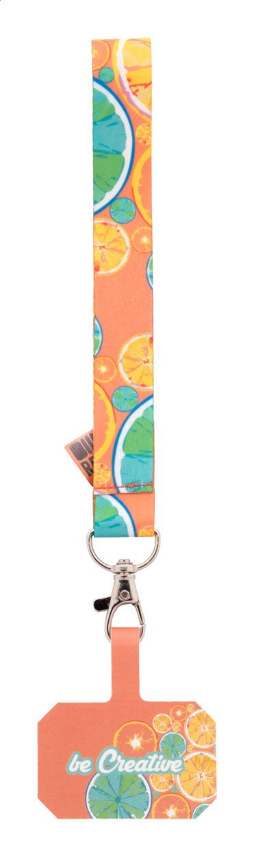 SuboFob Mobile RPET. cinturino per cellulari in RPET personalizzabile