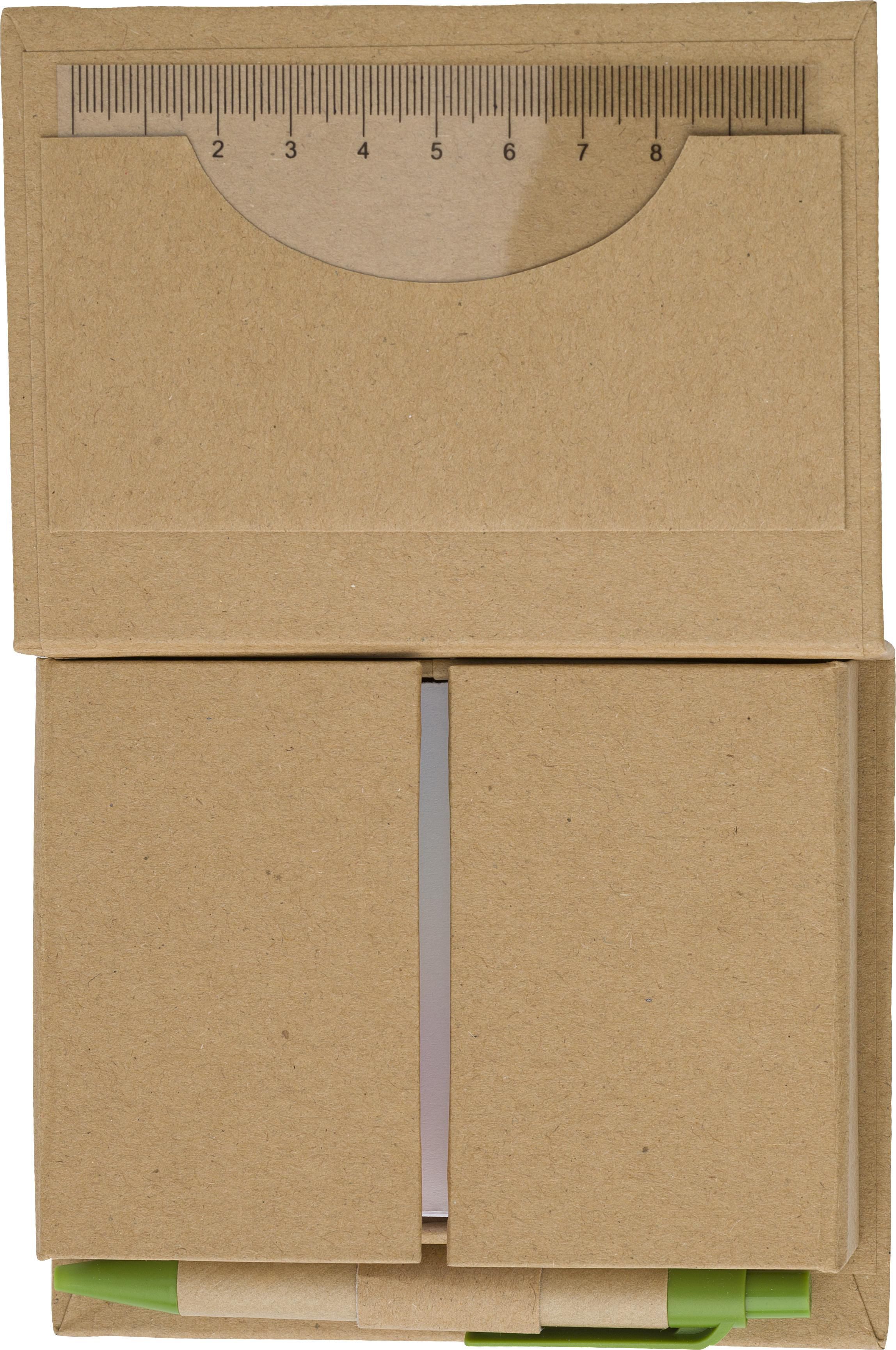 Set memo in cartone in vari colori Glenn