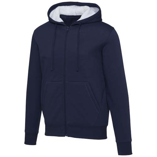 Felpa con cappuccio e zip intera in sherpa Natron