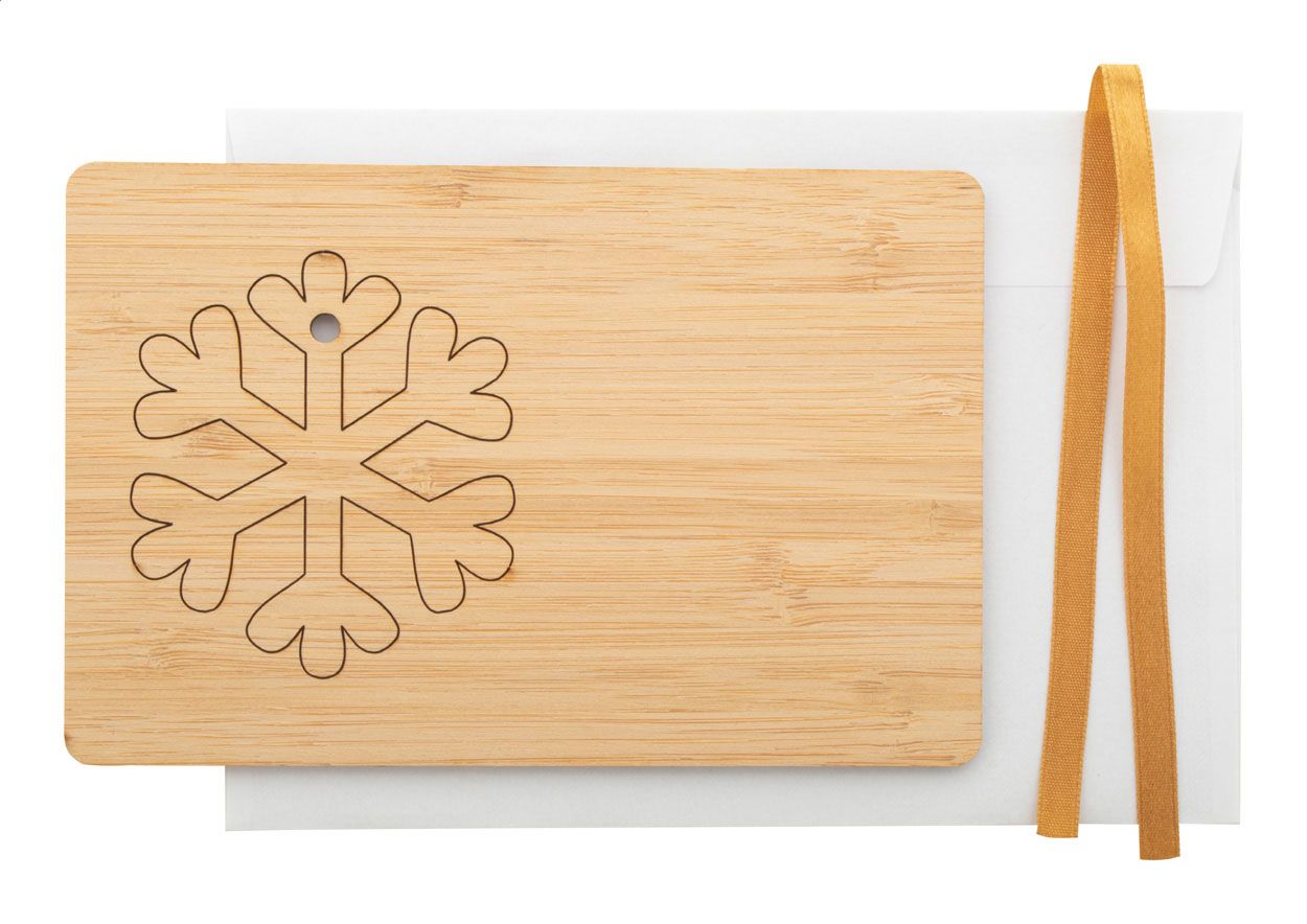 BooCard. Biglietto Natalizio, fiocco di neve