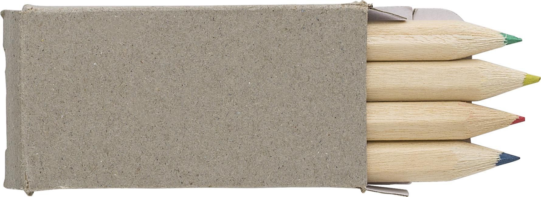 Set 4 mini matite in legno Kai