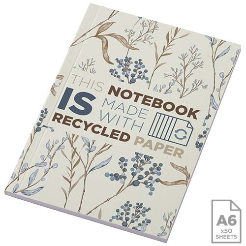 Blocco note formato A6 con copertina morbida riciclata e 50 fogli Novella Austen