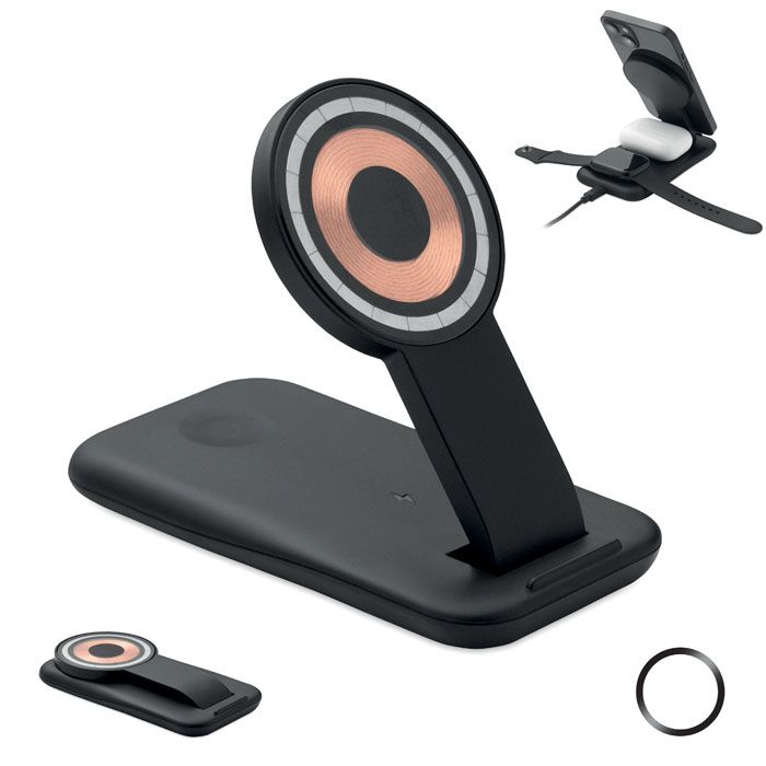 PENDOLESS. Caricatore wireless 3 in 1 da 1