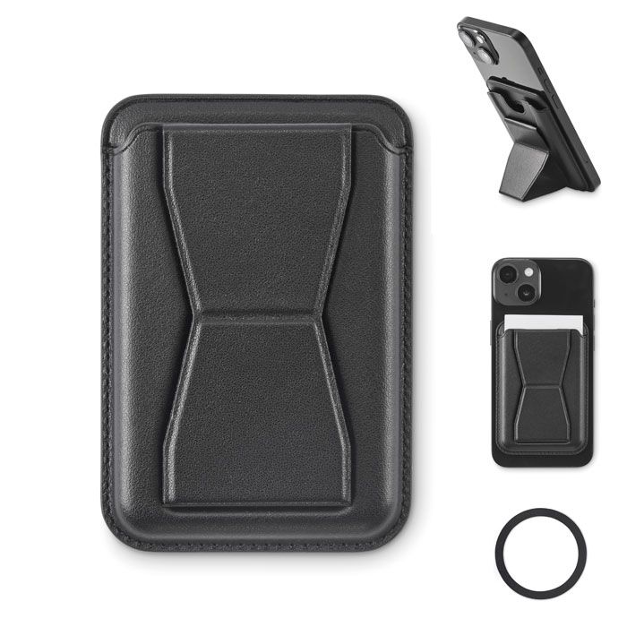 LEAMAG. Portacarte magnetico in PU