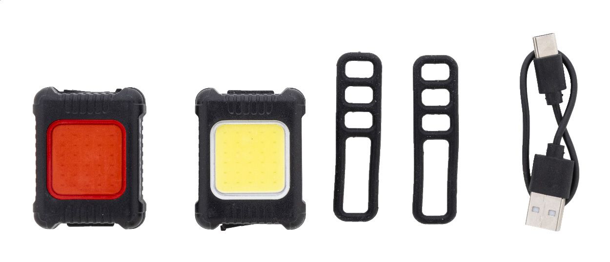 Cobik. set luci ricaricabili per bicicletta