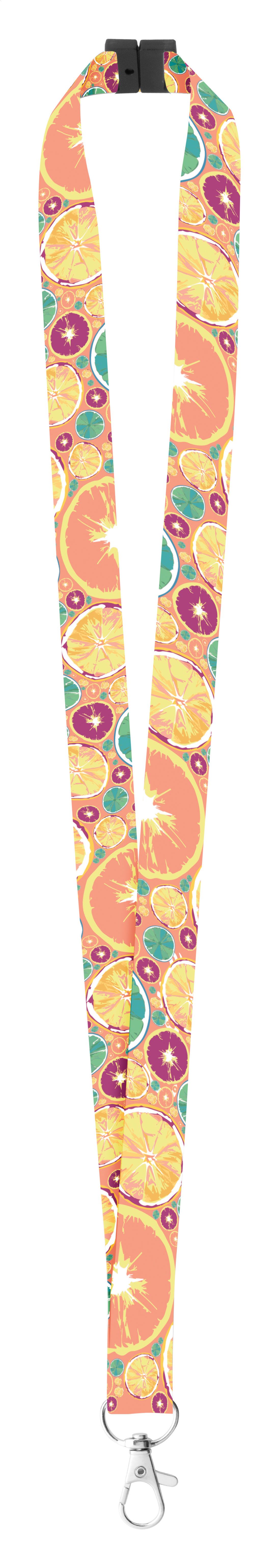 Lanyard in poliestere da 20mm con sgancio di sicurezza