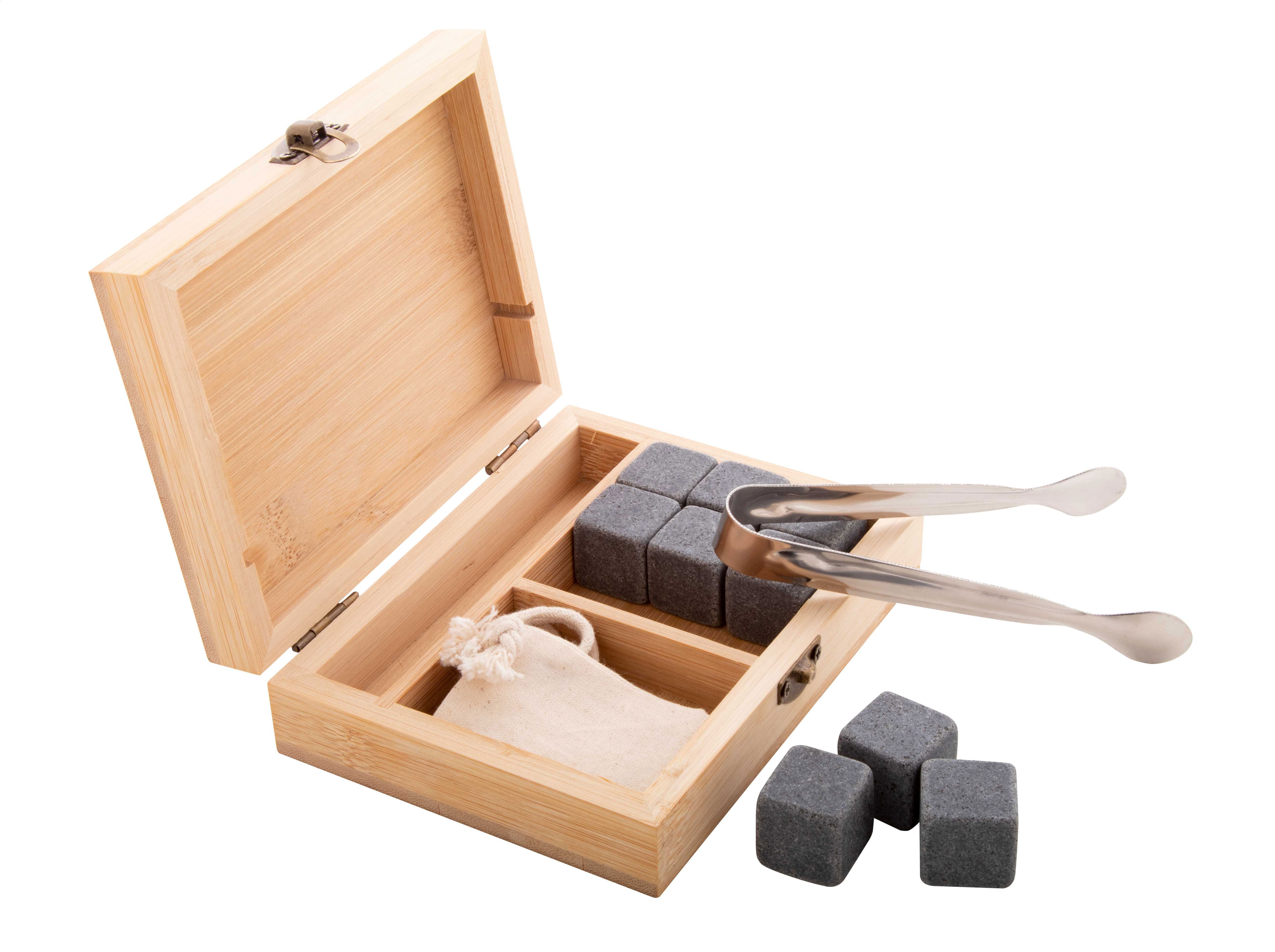 Bourbon. Set di cubetti ghiaccio in pietra