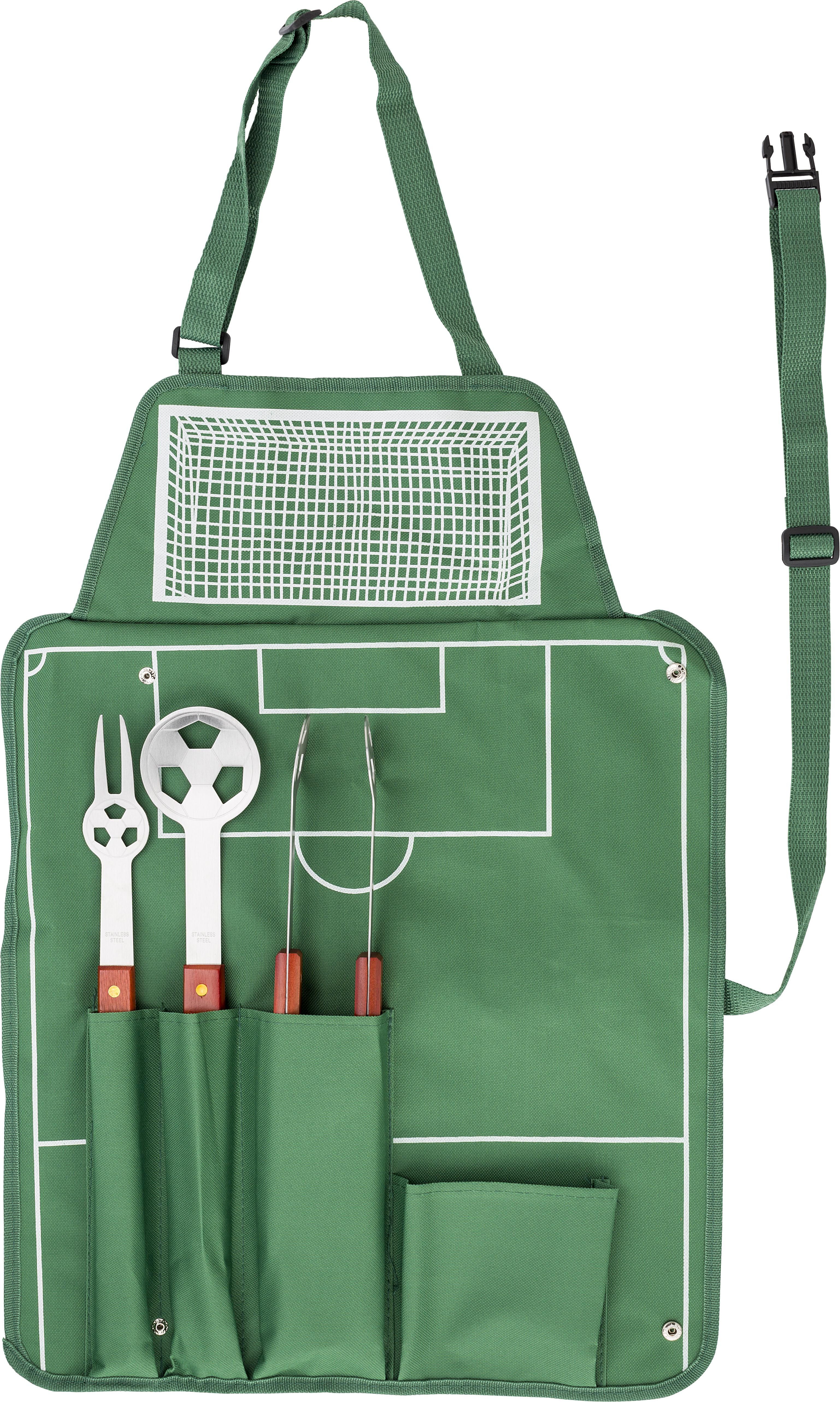 Set da barbecue calcio in nylon 600 D Christina