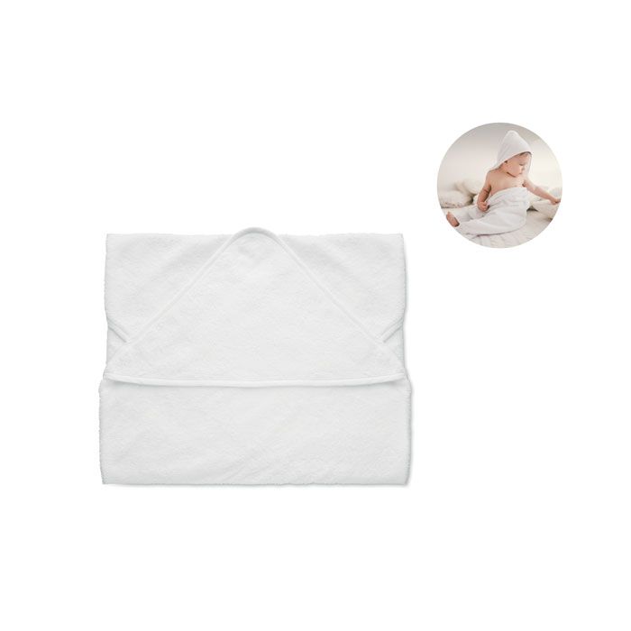 HUGME. Telo in cotone con cappuccio