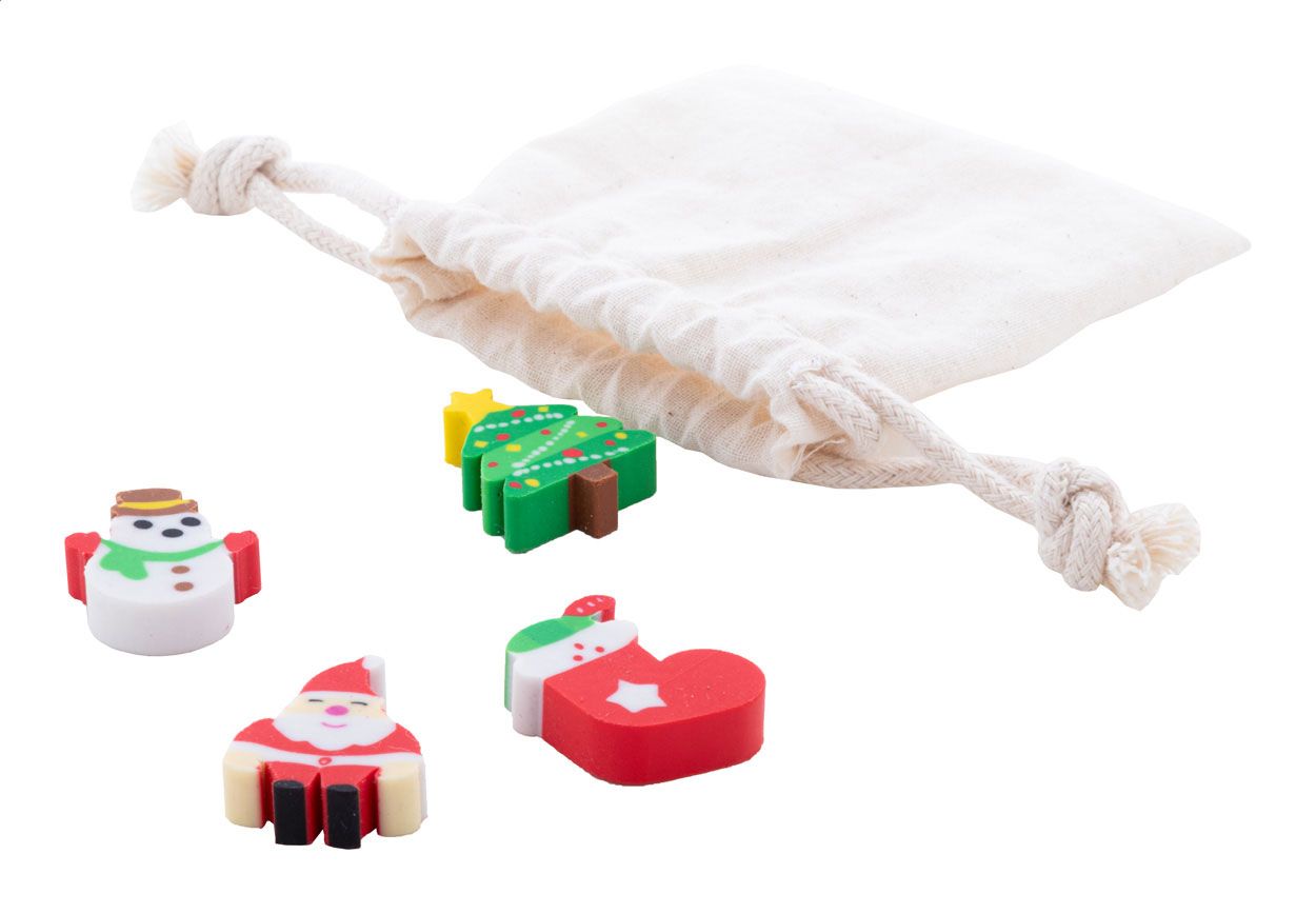 Sommaroy. Set gomme da cancellare a tema natalizio