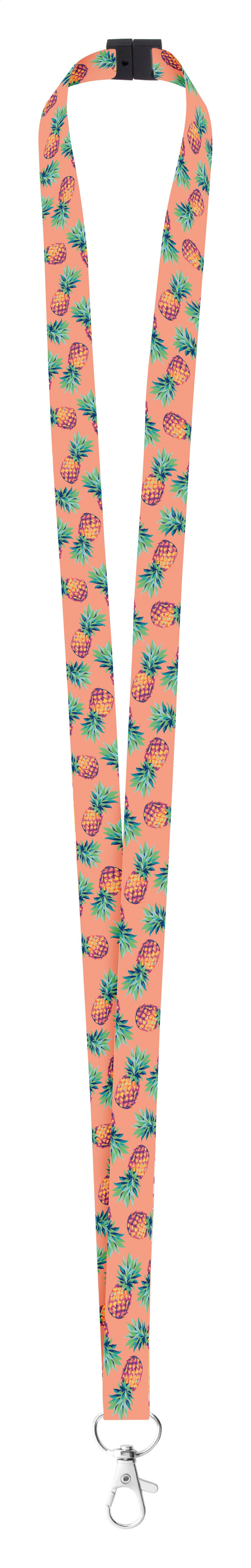 Lanyard in poliestere da 15mm con sgancio di sicurezza