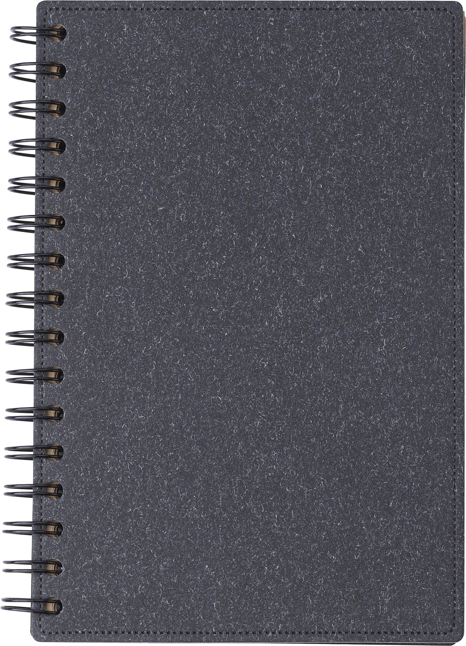 Notebook wire-o con copertina rigida in cartone riciclato Caleb
