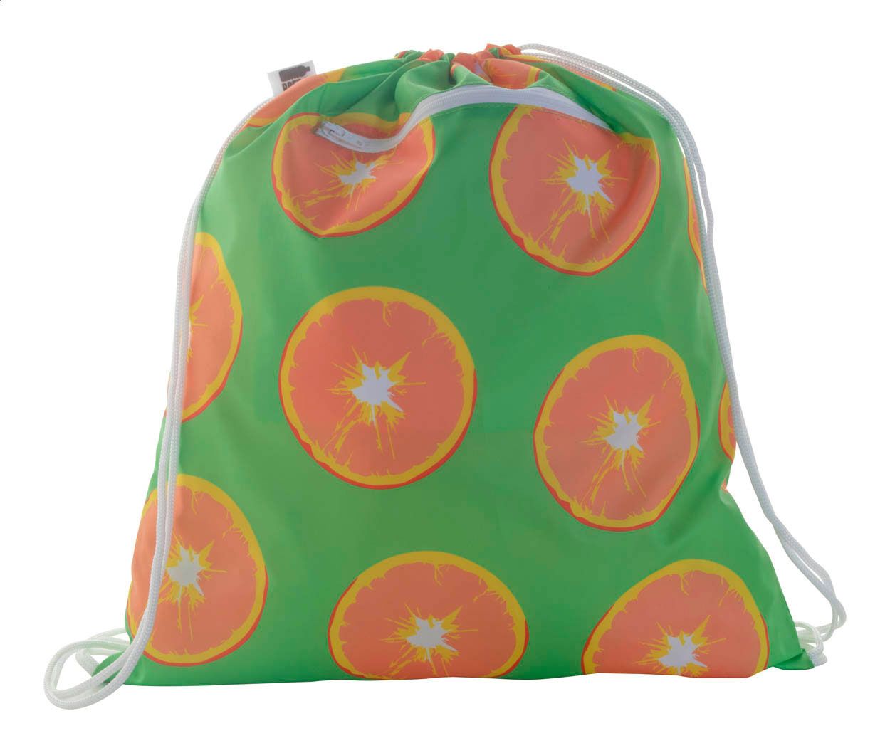 CreaDraw Zip RPET. sacca con coulisse personalizzabile