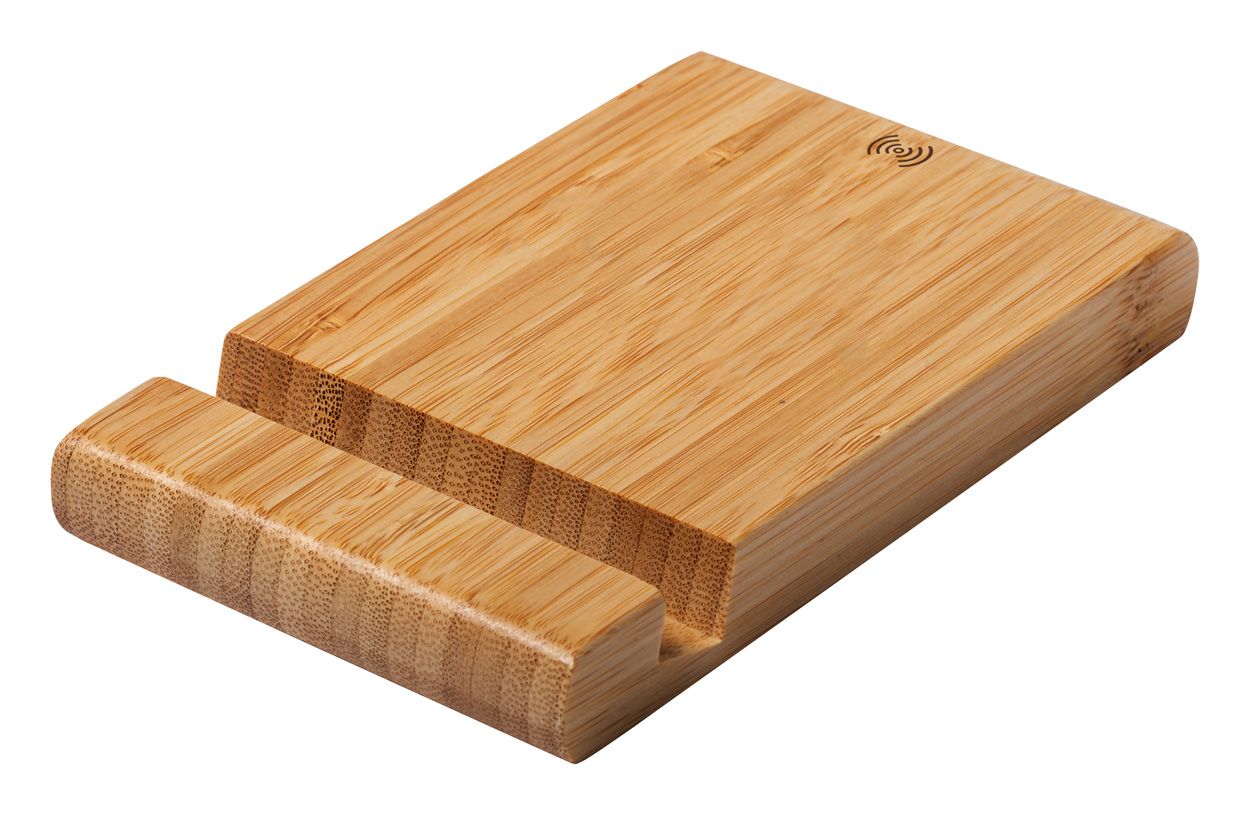 Restix. Caricabatteria wireless con supporto portacellulare