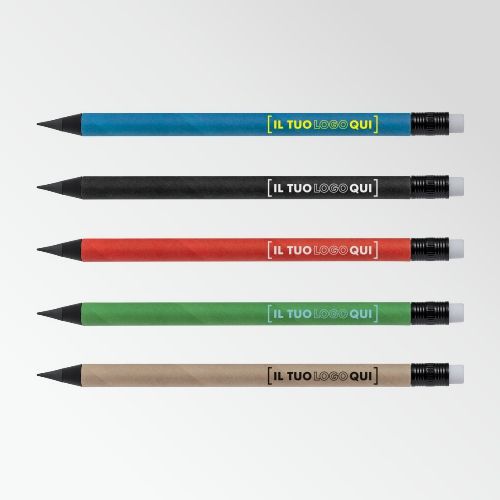 Matita eterna in cartone riciclato riutilizzabile | Personalizzata