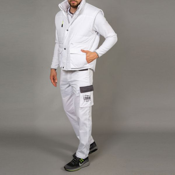 Pantaloni Uomo Multitasche in Cotone Elasticizzato Personalizzati Perfetti per Imbianchini, Settore Edilizia-CARAVAGGIO