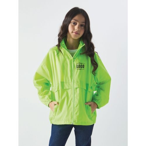 K-Way per Ragazzi in Nylon Richiudibile con Cappuccio Ideale per AttivitÃ  Sportive o Scuola