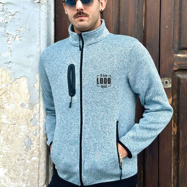 Giacca in Pile Calda e Morbida Unisex 280g Personalizzata Ideale come Capo da Lavoro-BLOSSOM