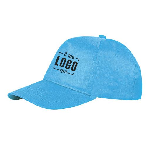 Cappellino Bambino in Cotone Twill Personalizzato Ideale per Campi Estivi, Merchandising