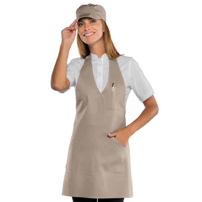 Grembiule Bistrot Sommelier Corto Tortora | Unisex | Personalizzato | ISACCO