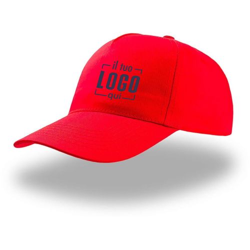 Cappellino 5 Pannelli Cotone con Chiusura in Velcro| Personalizzato