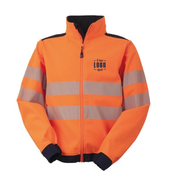 Giubbotto Softshell Alta Visibilità con Imbottitura Interna in Micropile  Personalizzato - Rossini