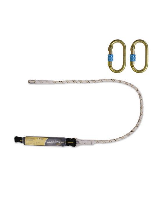 Kit cordino assorbitore con 2 moschettoni Imbragatura Irudek