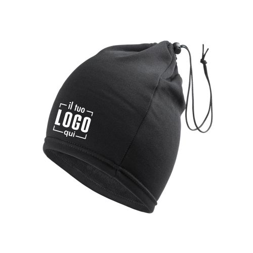 Scaldacollo di Alta Qualità in Poliestere e Spandex con Coulisse Regolabile Personalizzato Ideale come Articolo Promozionale Sport-PONKAR