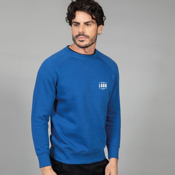 Felpa Uomo Girocollo in Cotone Sgarzato Leggera e Comoda Personalizzata Perfetta come Capo Promozionale- SEATTLE MAN