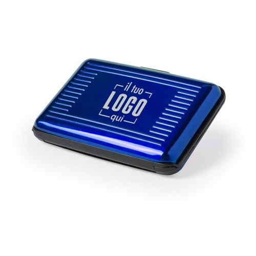 Porta Carte in Alluminio a 6 Scomparti Personalizzato Ideale come Gadget promozionale