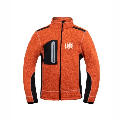 Funzionale Felpa da Lavoro di Alta Qualità da Uomo in Poliestere con Inserti Impermeabili in Softshell Personalizzata - Rossini