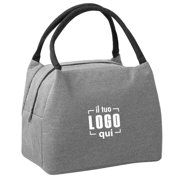Elegante e Compatta Borsa Termica Melange con Manici Corti 28x19 con Capacità da 8L Personalizzata Perfetta per il Tempo Libero-PARIS
