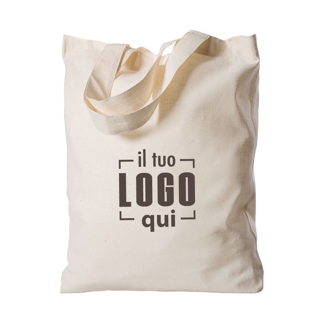 Borsa Shopping in Cotone Manici Corti 26x32 cm peso 130gr Personalizzata- ALICIA