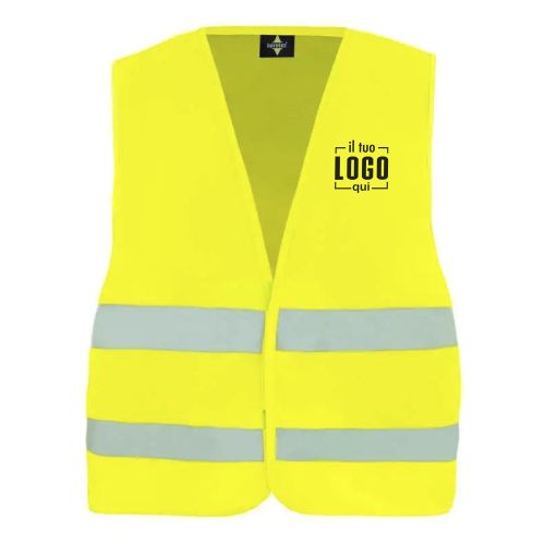 Gilet di Sicurezza con Stampa Visitor sul Retro Personalizzato Ideale per Manifestazioni, Stuart-Safety Vest