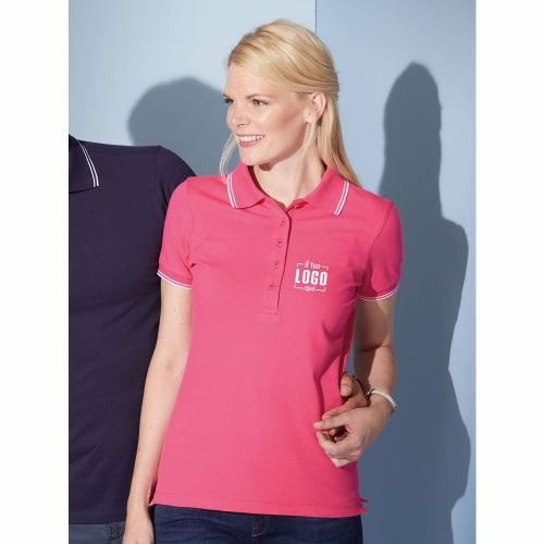 Polo Donna Bordini Contrasto Personalizzata - James & Nicholson