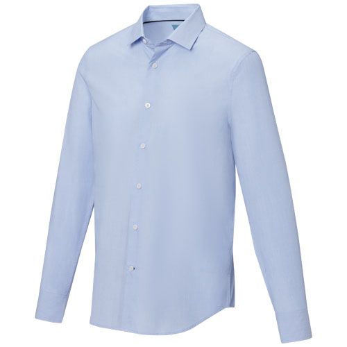 Camicia a maniche lunghe da uomo in tessuto biologico certificato GOTS Cuprite