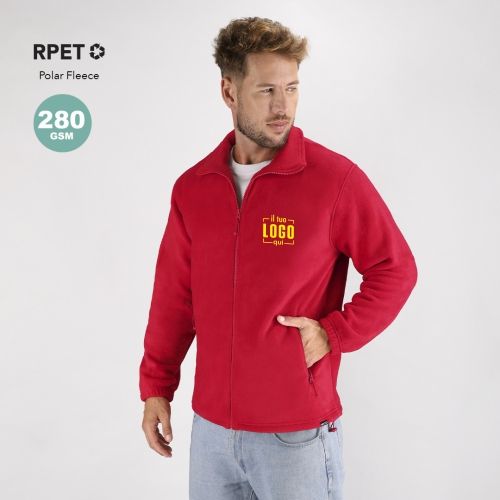 Giacca in Pile Unisex Calda e Confortevole, Antivento, Full Zip Personalizzata Perfetta come Articolo da Lavoro, Sport-DISTON