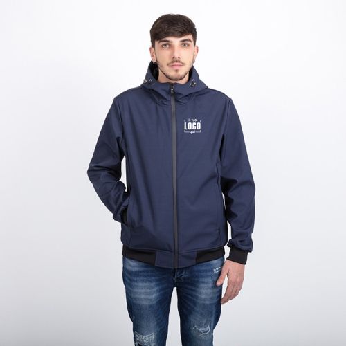 Giubbotto Soft Shell Impermeabile con Cappuccio | Personalizzato