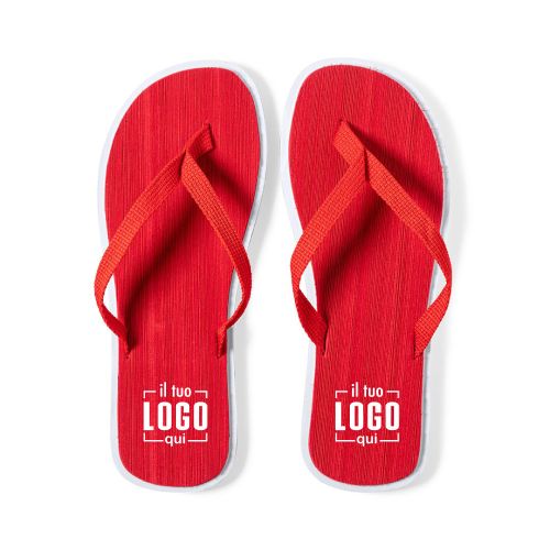 Infradito in Poliestere Personalizzati Ideali come Gadget Centri Bellezza, Mare