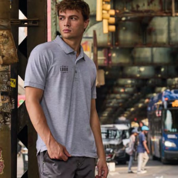 Polo Uomo a Colori 3 Bottoni Effetto Perlato in Cotone Piquè Alta Qualità Personalizzata Ideale come Capo Tempo Libero-VENICE-PAYPER