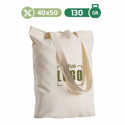 Maxi Borsa Shopper in Cotone Naturale 130 g/m² Personalizzata