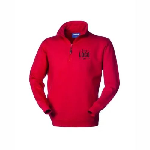 Felpa da Lavoro Invernale da Uomo a Mezza Zip Morbida e Comoda Personalizzata - Rossini