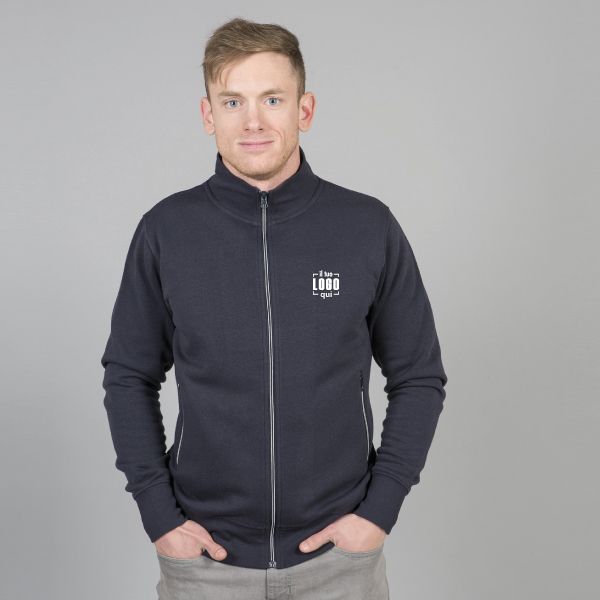 Classica e Pratica Felpa Full Zip in Cotone da Uomo Personalizzata Ideale come Capo Sport-Atlanta Man